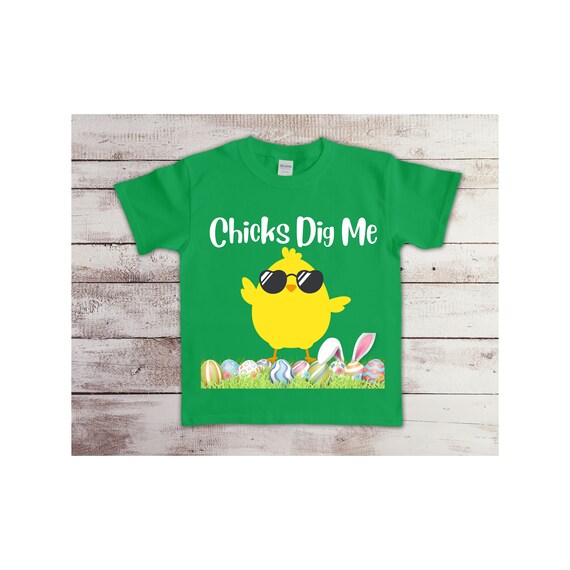 Easter Chicks Dig Me Toddler T-shirt, Boys Easter Shirt, Youth Easter T-shirt (Sizes 2T - 6T)
