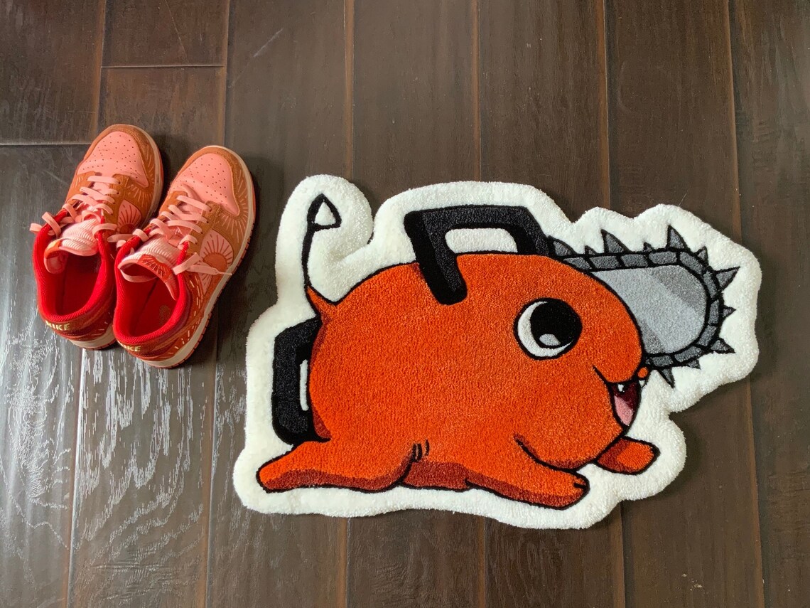 Pochita Pochita Rug Tufted Rugs Anime Rug Chainsaw Man Gift Room Decor ...