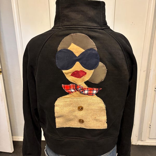 One of a kind Upcycled Thrifted Pullover - Simone