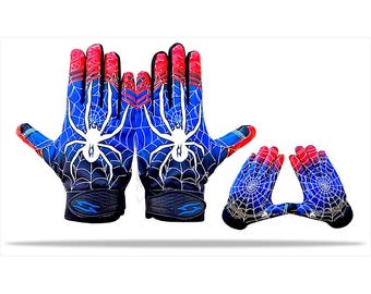 Spider Football Receiver Gloves – Elite Grip, Youth & Adult