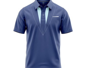 007 James Bond Tuxedo Golf Polo Shirt – Funny Parody UPF 40 Sun Protection