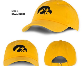 Iowa Hawkeyes Hat: Embroidered Baseball Cap, Campus Wear