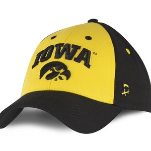 NEW University of Iowa Hawkeyes Hat Baseball Adjustable Hat for Men&#39;s & Women&#39;s Baseball Football Campus Wear Cap Beanie Model: IOWA-003HT