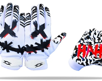 Joker Football Receiver Gloves, Elite Sticky Pro Grip, Super Palms