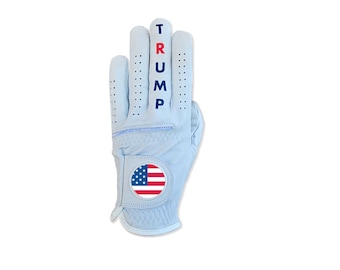 Trump Golf Glove, 100% Cabretta Leather, Men's Sizes