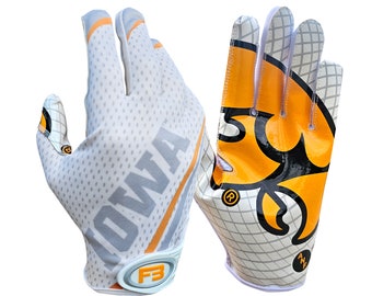 NEW University of Iowa Hawkeyes Football Receiver Gloves - Collectible 2023 Game Gloves