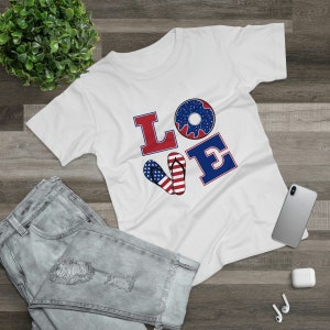 4th of July love, American tshirts
