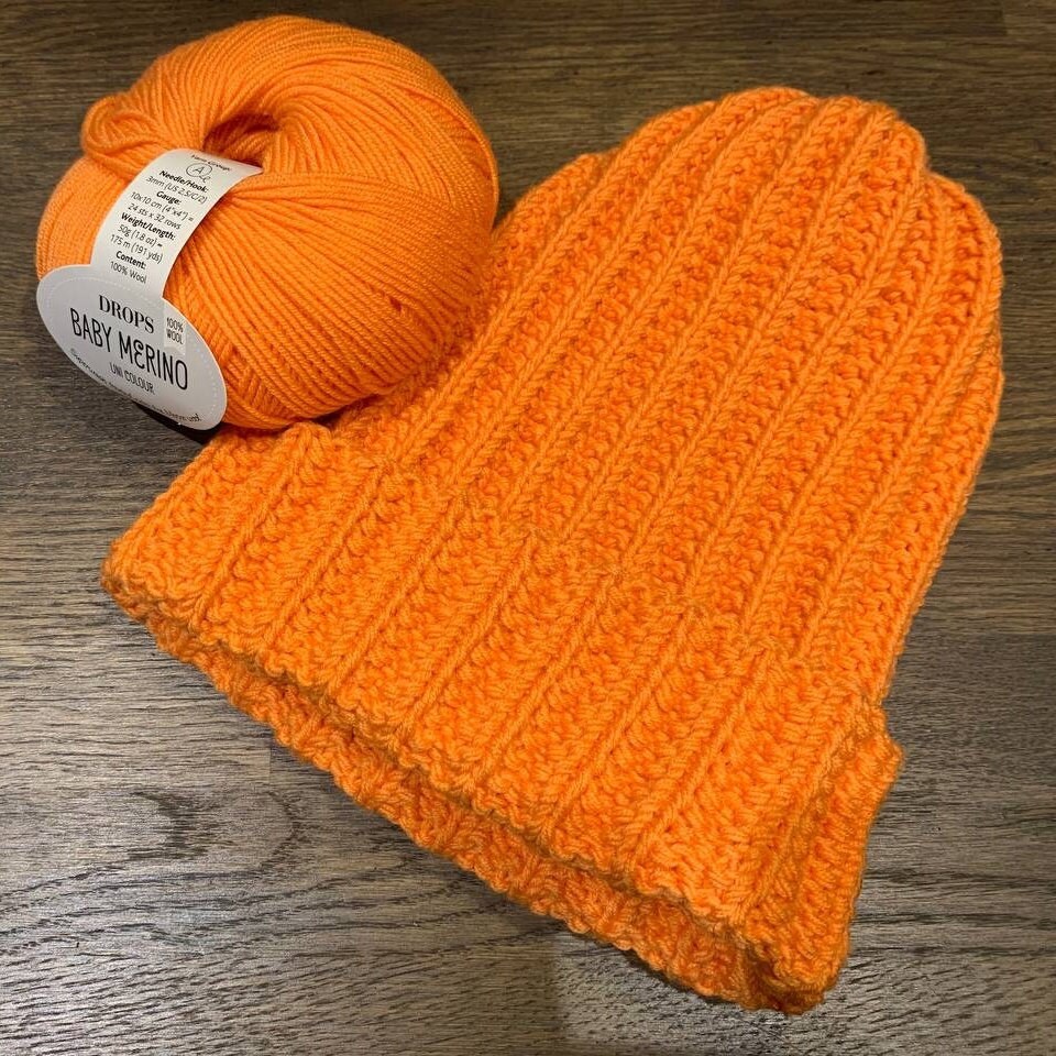 Pattern for Beanie. Knitting Pattern for Hat. How to Knit a Beanie Hat