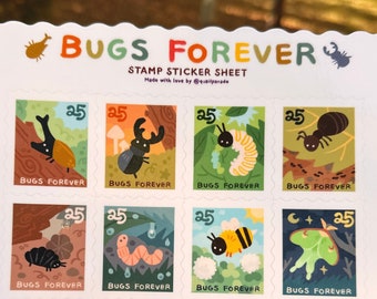 Bugs Forever Stamp Sticker Sheet