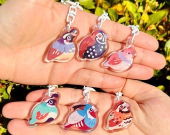 GACHA QUAIL! Random Gachapon Quail Keychain Charms
