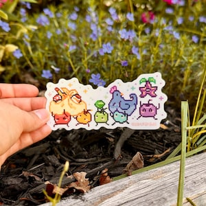 Stardew Valley Rainbow Junimos Sticker