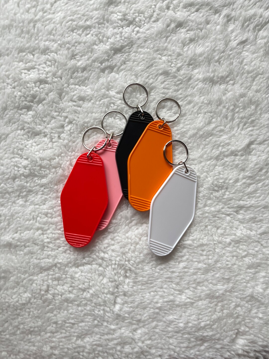 Blank Retro Motel Keychain Craft Blanks Motel Keychain Etsy