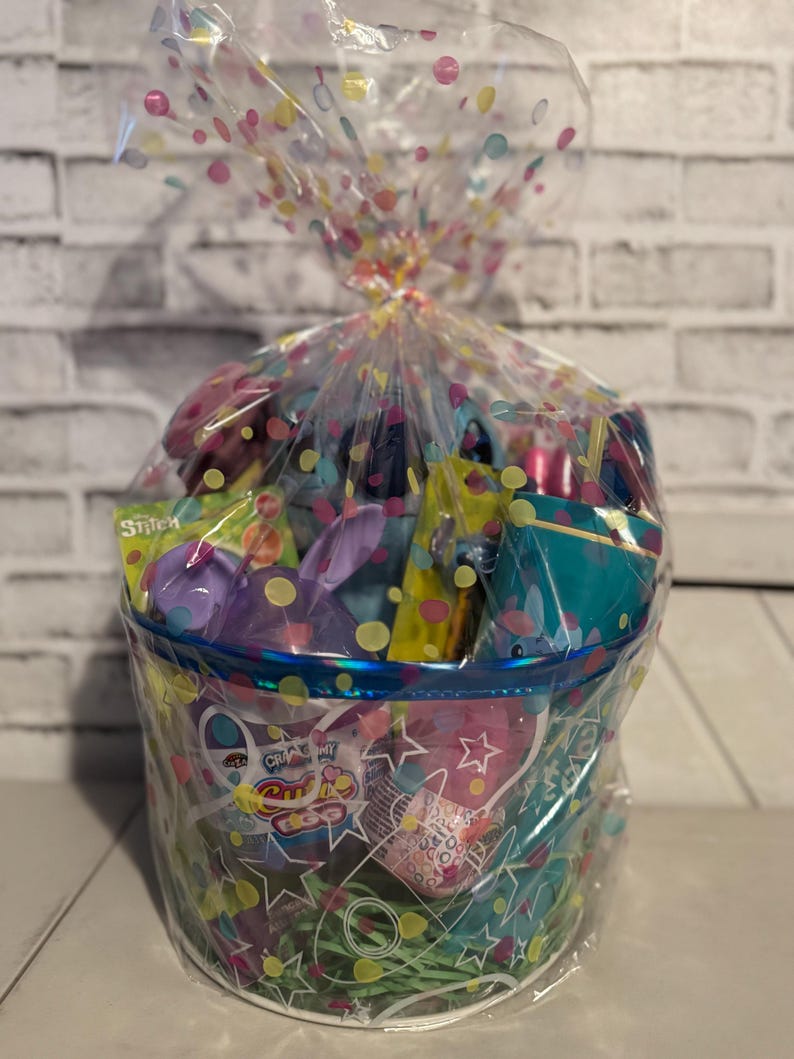 Cellophane Rocketship Stitch Easter Basket - Etsy