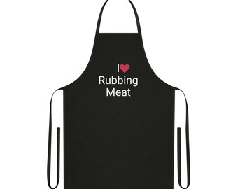 I Love Rubbing Meat apron - funny apron - gift for dad - gift for cook - gag gift