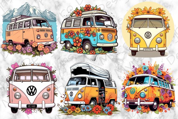 Hippie Bus Png - Hippie Bus Clipart PNG Image With Transparent