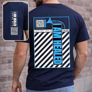 Christian Tee, Healed By His Stripes Shirt, Scripture Graphic, Isaiah 53:5 Shirt, Hope In Christ, Faith Statement Tee, Healing Promise