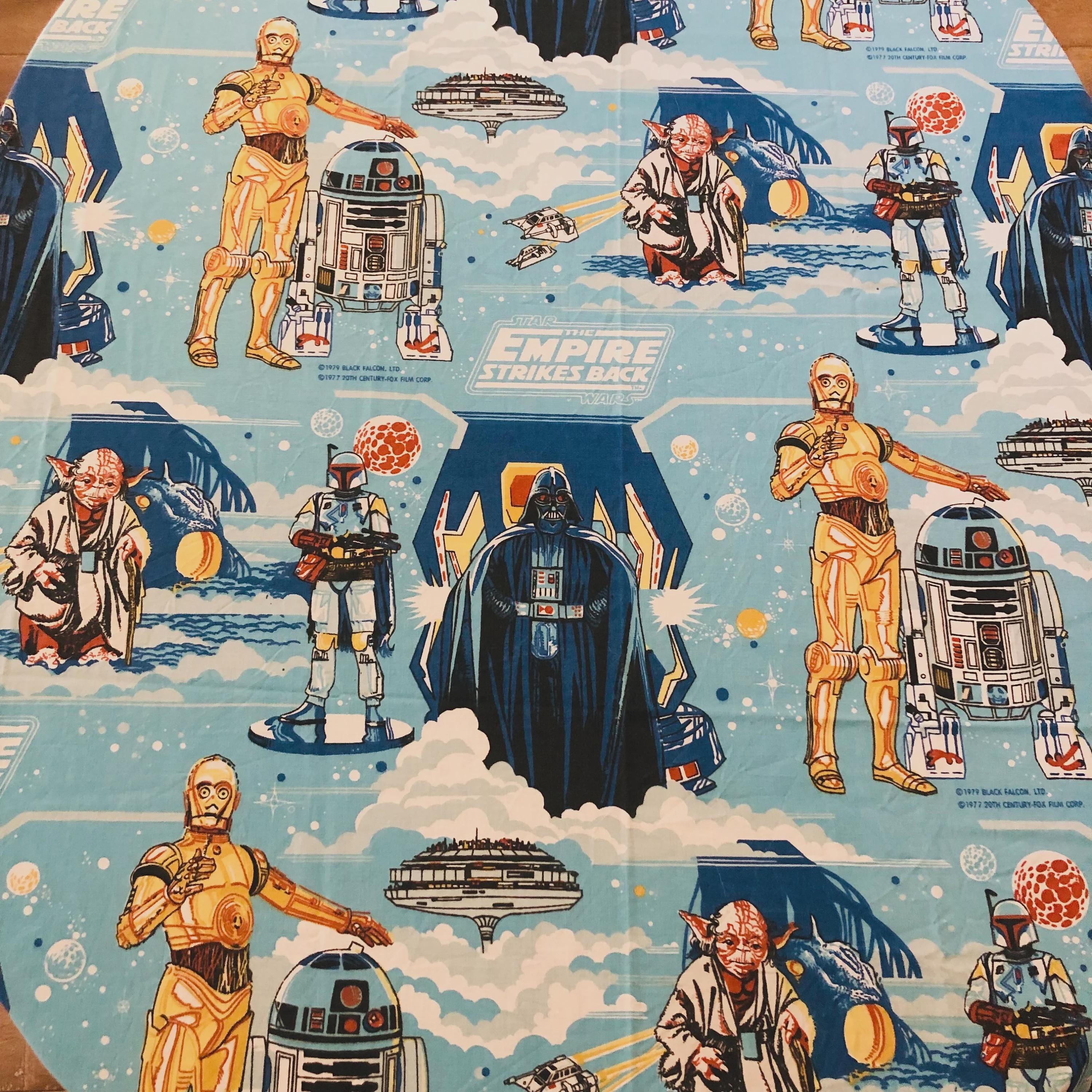 Vintage 1980's Star Wars the Empire Strikes Back Twin Sheet Set