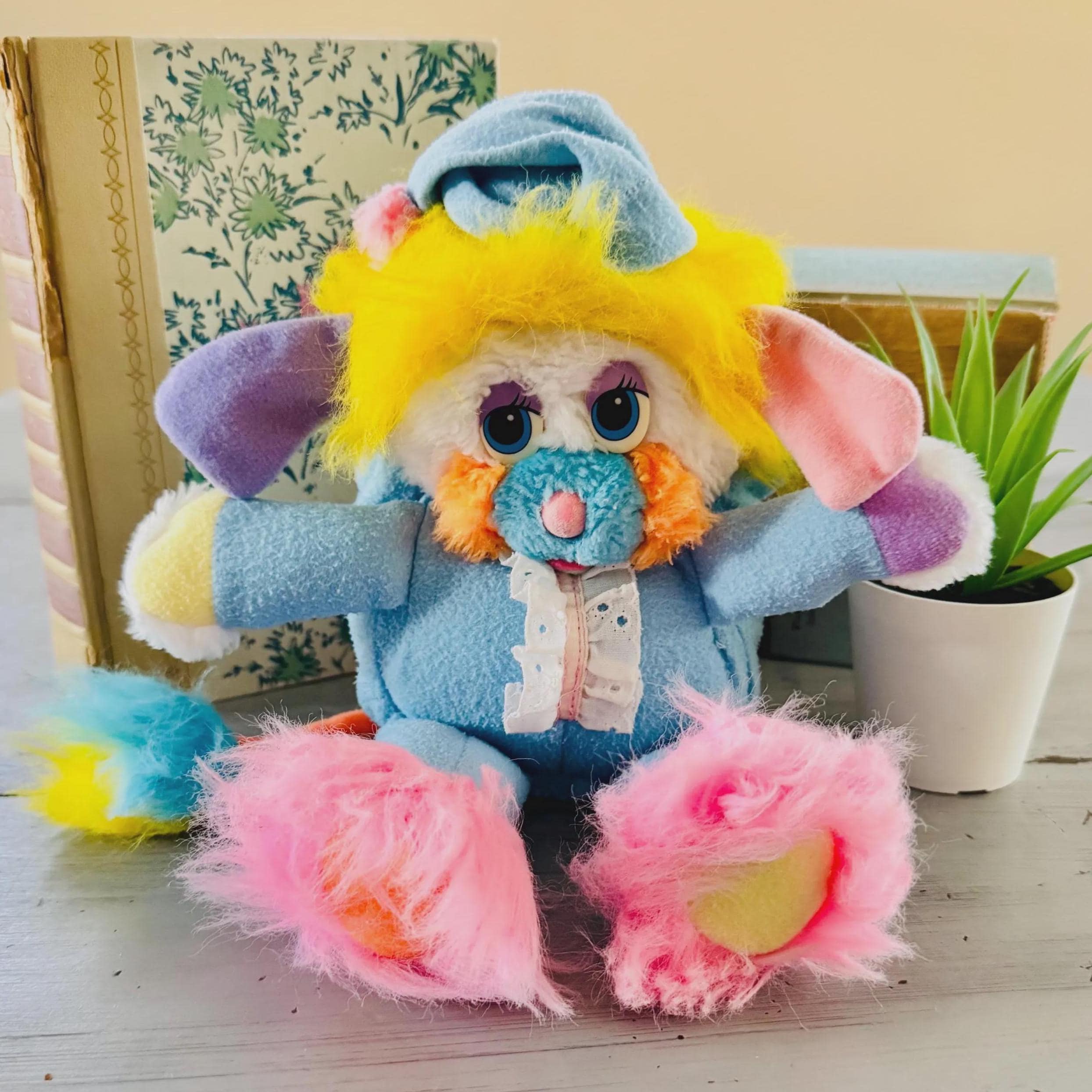 Peluche Vintage Popples Cribsy Mattel Années 80 - 32 Cm - Occasion Bon État
