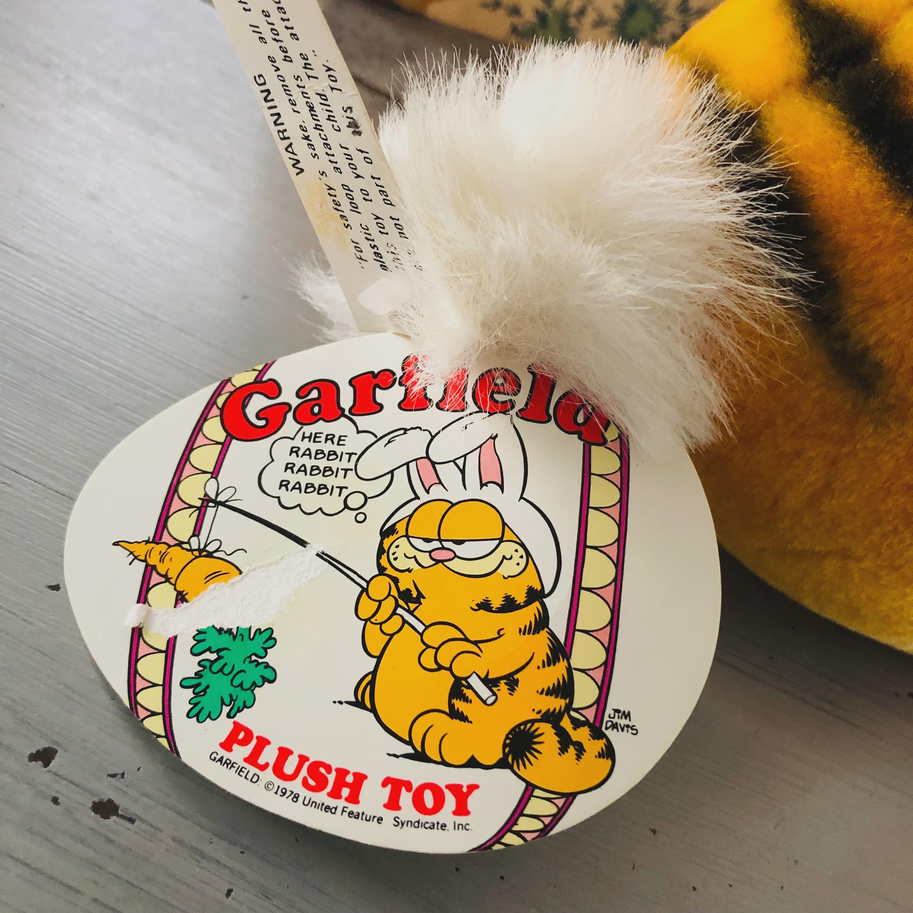 ガーフィールド イースター バニー アンティーク DAKIN 80s I2BB Vintage 1980's Garfield Plush | Retro 80's Dakin Garfield Easter
