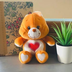 Vintage 20th Anniversary Edition Tenderheart Care Bear Plush | Retro 2000s Care Bear Plush | Vintage Tenderheart Care Bear Plush Mini