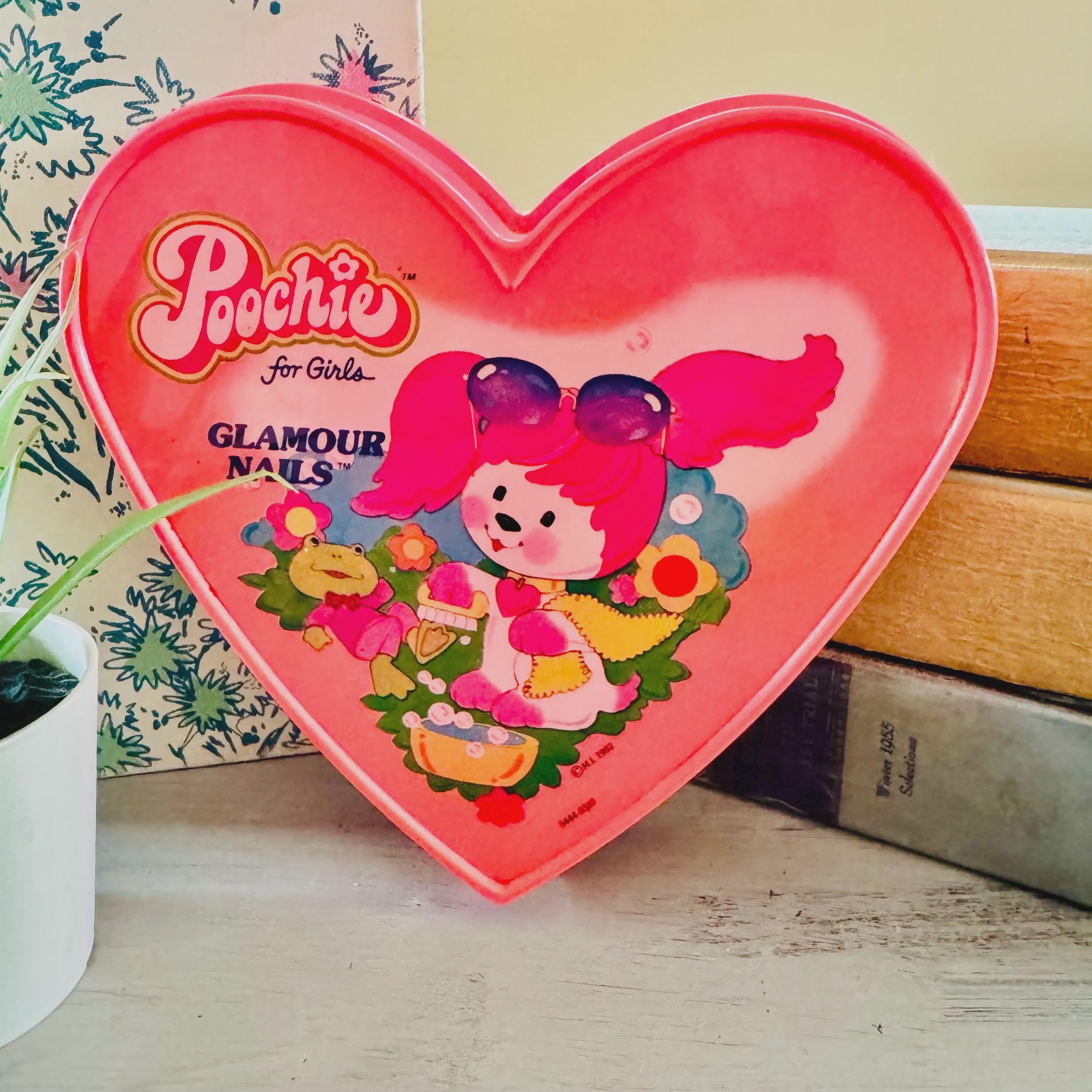 銀座HARICCHIハリッチ ミニチュア　コスメ　 ポーチ Vintage 1980's Poochie Heart Shaped Box | 1980's Poochie Trinket