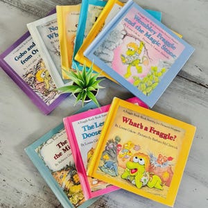 Vintage Fraggle Rock-böcker från 1980-talet | Retro Jim Hensons Fraggle Rock-böcker | 80-talets veckovisa Fraggle Rock-berättelser | Vintage barnböcker