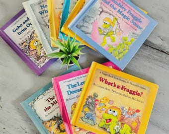 Vintage 1980's Fraggle Rock Books | Retro Jim Henson's Fraggle Rock Books | 80s Weekly Reader Fraggle Rock Story Books | Vintage Kid's Books