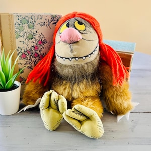 Vintage 1980&#39;s Where The Wild Things Are Sipi Plush | Retro Where The Wild Things Are Vintage Toys Maurice Sendak | Sipi Monster Plush