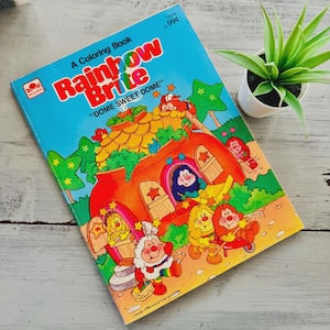 Vintage 1980's Rainbow Brite Coloring Book | Retro Rainbow Brite | 1984 Hallmark Rainbow Brite Coloring Book | Vintage Golden Coloring Book