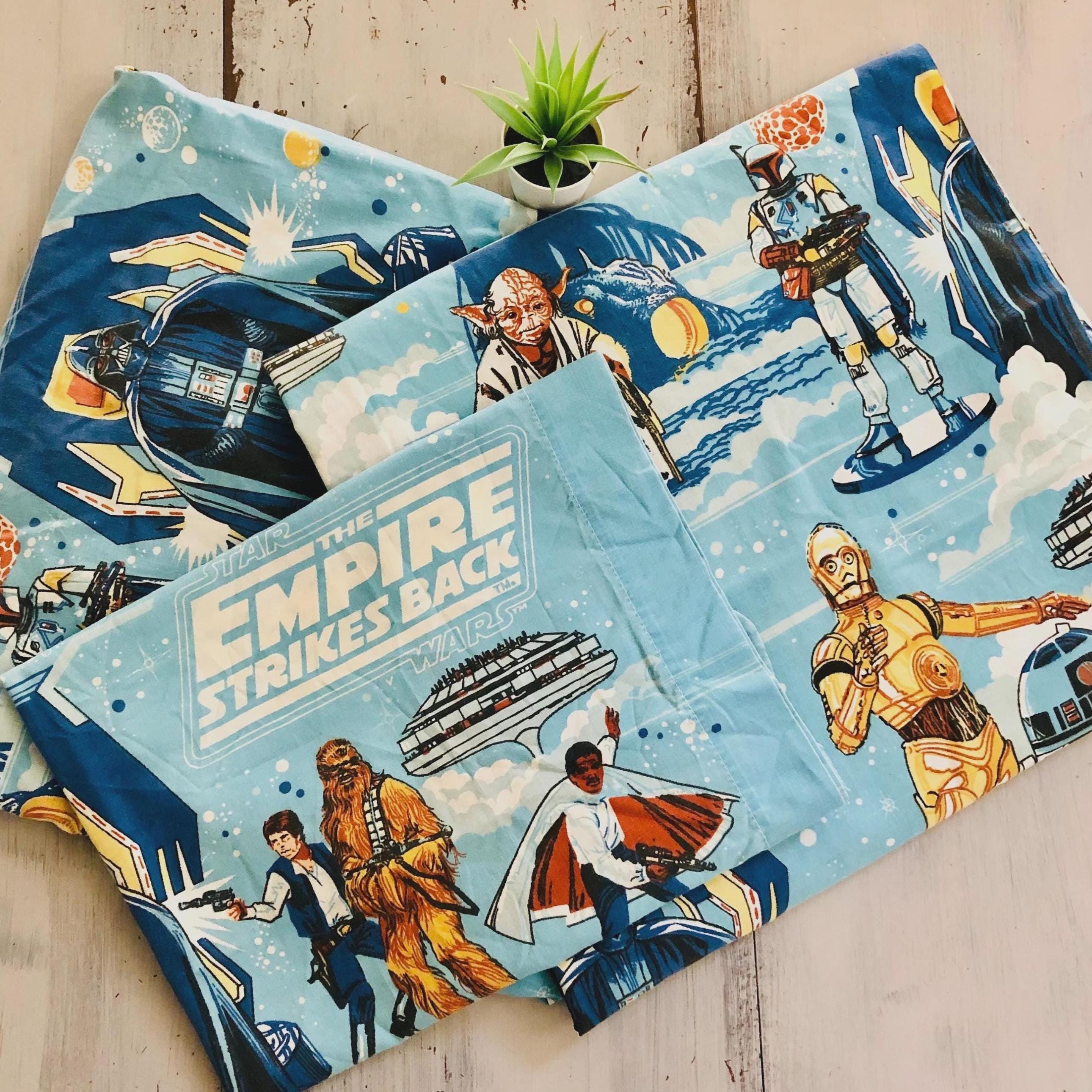 Vintage 1980's Star Wars the Empire Strikes Back Twin Sheet Set
