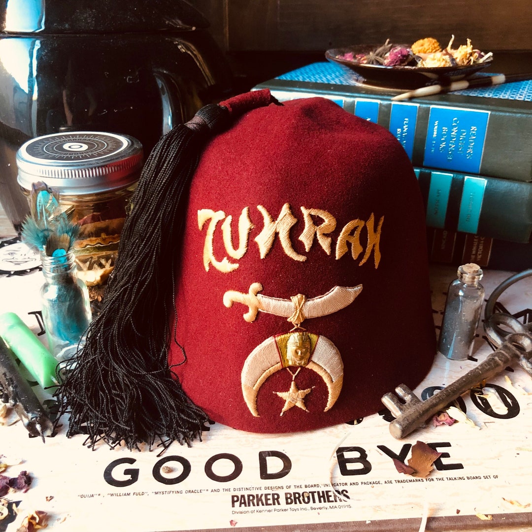 Vintage Shriners Fez Vintage Masonic Hat Retro Shriners Tassel Hat