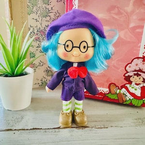 Vintage Style Strawberry Shortcake Doll | European Altaya Re-Issue Charlotte aux Fraises Prunetille Plum Puddin Doll School Boy Plum Puddin&#39;