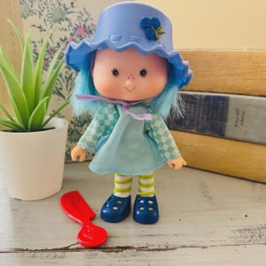 Vintage 1980&#39;s Blueberry Muffin Doll | 1980s American Greeting Strawberry Shortcake Doll | Retro Kenner Blueberry Scented Doll