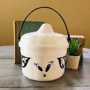 Vintage 1990&#39;s McDonald&#39;s Happy Meal Halloween Bucket | 1994 McDonalds Happy Meal McGhost Bucket | Ghost Cookie Cutter Happy Meal Pail