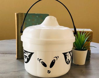 Vintage 1990's McDonald's Happy Meal Halloween Bucket | 1994 McDonalds Happy Meal McGhost Bucket | Ghost Cookie Cutter Happy Meal Pail