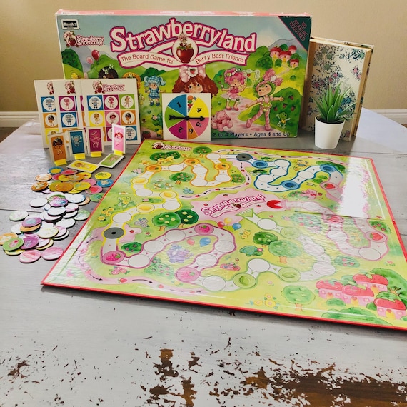 Vintage 1990's Strawberryland Board Game | Retro Rose Art