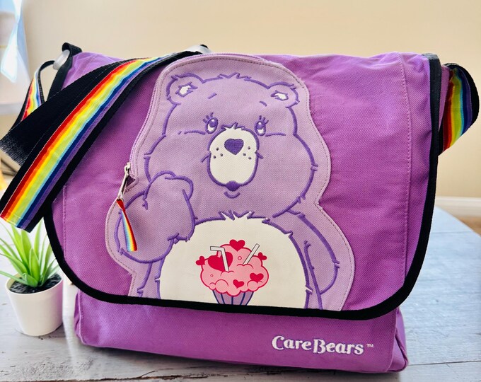 Vintage 2000 s Care Bears Cross Body Messenger Bag Care Bears Tote Vintage 2000 s Care Bears Cross Body Messenger Bag Care Bears Tote