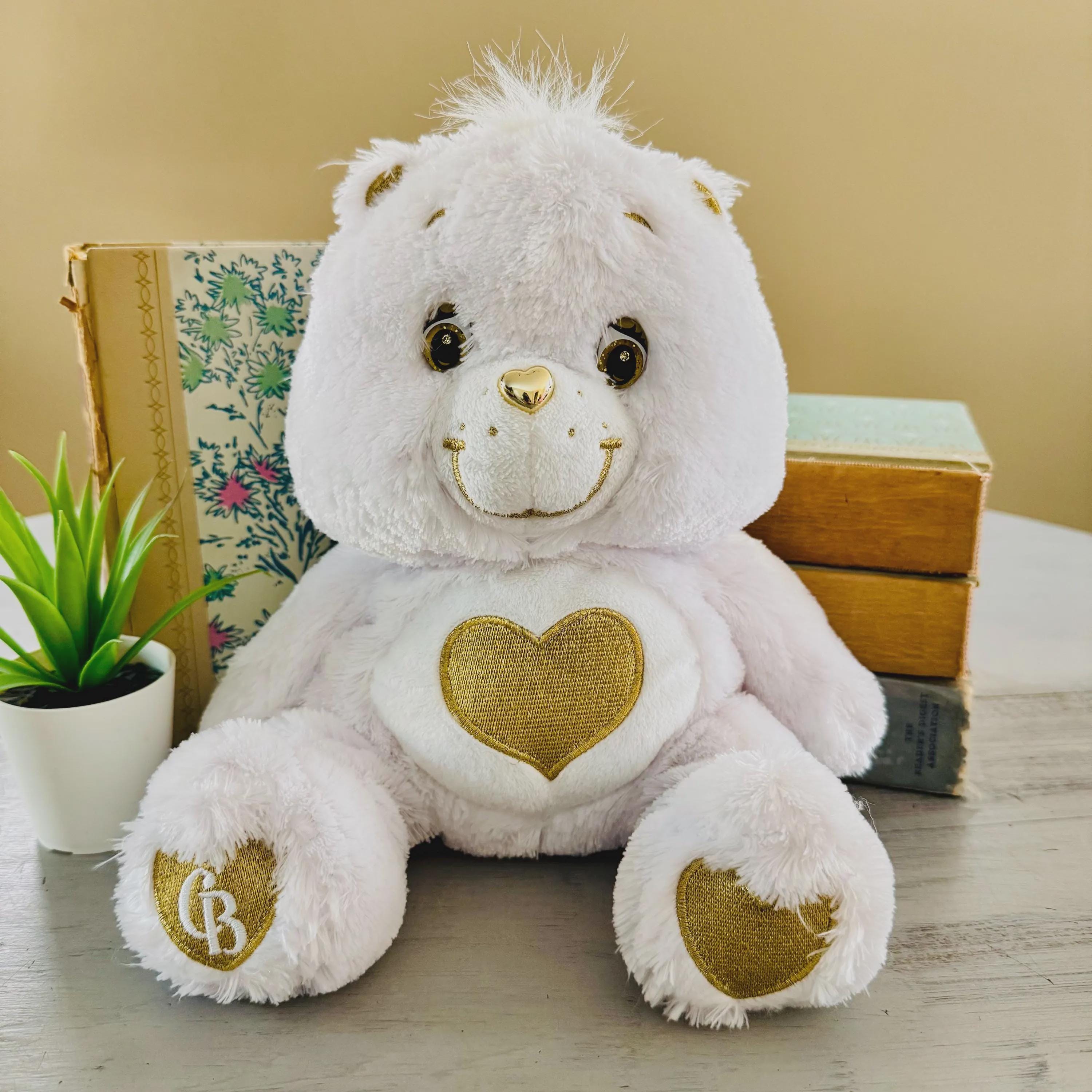 Vintage 25th Anniversary Heart of Gold Care Bear With Swarovski
