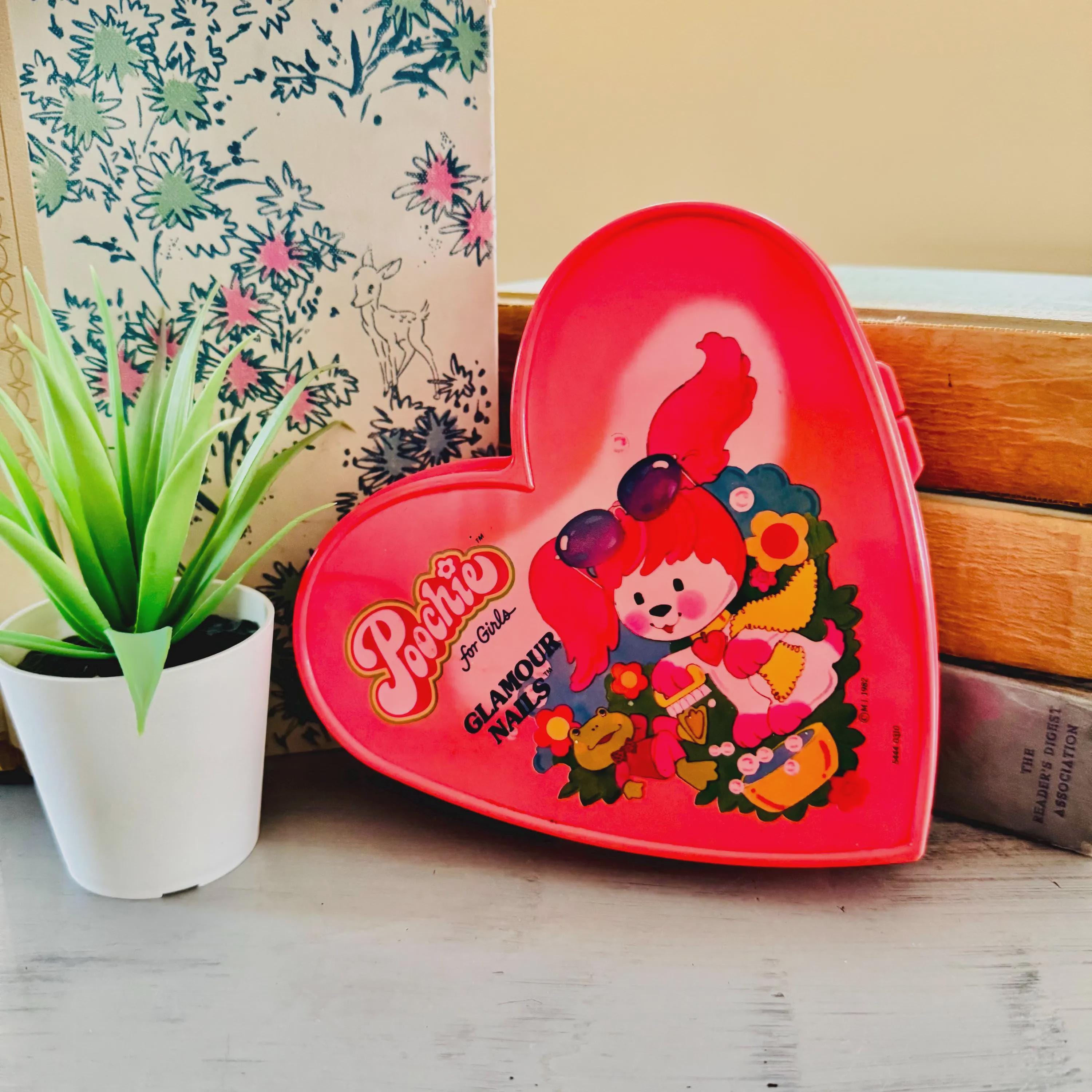 Vintage 1980's Poochie Heart Shaped Box | 1980's Poochie Trinket