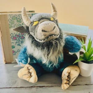 Vintage 1980&#39;s Where The Wild Things Are Bernard Plush | Retro Where The Wild Things Are Vintage Toys Maurice Sendak | Bernard Monster Plush