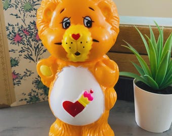Vintage 1980's Brave Heart Lion Care Bear Cousins Shampoo Bottle | Retro 1980's Care Bear Cousins Brave Heart Lion Bubble Bath Bottle