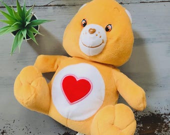 Vintage 2003 Re-Release Tenderheart Bear Care Bear | Retro 2000's Nanco Care Bear Plush | Retro 2003 Nanco Tenderheart Bear Care Bear