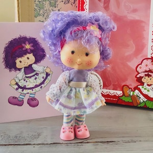 Vintage Style Strawberry Shortcake Doll Re-Issue Altaya Charlotte aux Fraises Tarte à la Violette Little Violet Moranguinho Violetinha Doll