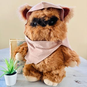 Vintage 1980&#39;s Wicket The Ewok Plush | Return of the Jedi Toy | 1983 Ewok Stuffed Animal | Retro Starwars Plush Starwars Ewok Wicket