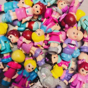 RESTOCKED 6/17/24 Vintage 1990s Galoob My Pretty Dollhouse Polly Pocket Dolls & Accessories | Replacement Figure Animals Replacement Pieces