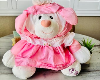 Vintage 1980's Puffalump Cow | 1986 Fisher Price Puffalump White
