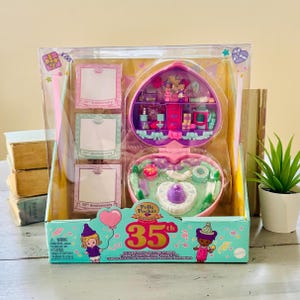35th Anniversary Birthday Partytime Stamper Set | Vintage 1992 Style Polly Pocket Keepsake Collection Polly&#39;s Party Stamper Polly&#39;s Party