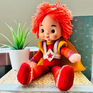 Vintage 1980&#39;s Red Butler Color Kid Doll | Red Butler Plush | Vintage Rainbow Brite Doll | 1983 Hallmark Rainbow Brite Kid