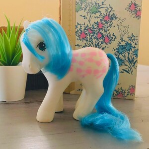 Vintage 1980's My Little Pony Fifi (Perm Shoppe) Twice as Fancy Pony G1 1980s My Little Pony | 1980s Original My Little Pony Fifi Pink Bows
