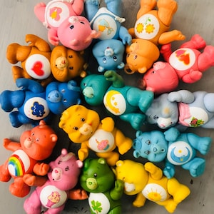 RESTOCKED 7/26/25 Vintage 1980s Care Bears Poseable PVC Figures Original Care Bear Action Figure Retro 1980s Care Bear Funshine GrumpyCheer